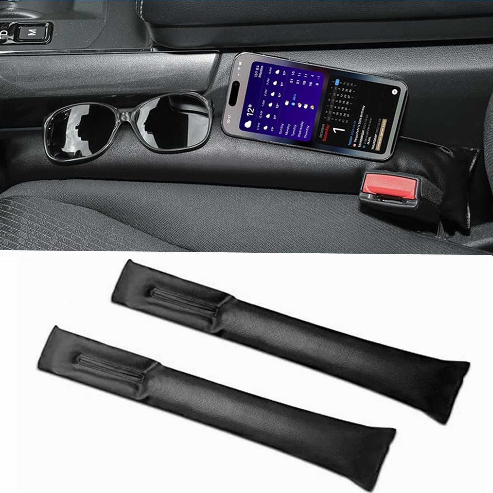 Car Seat Gap Filler Set of 2, Givifive Soft Foam Multifunctional Seat