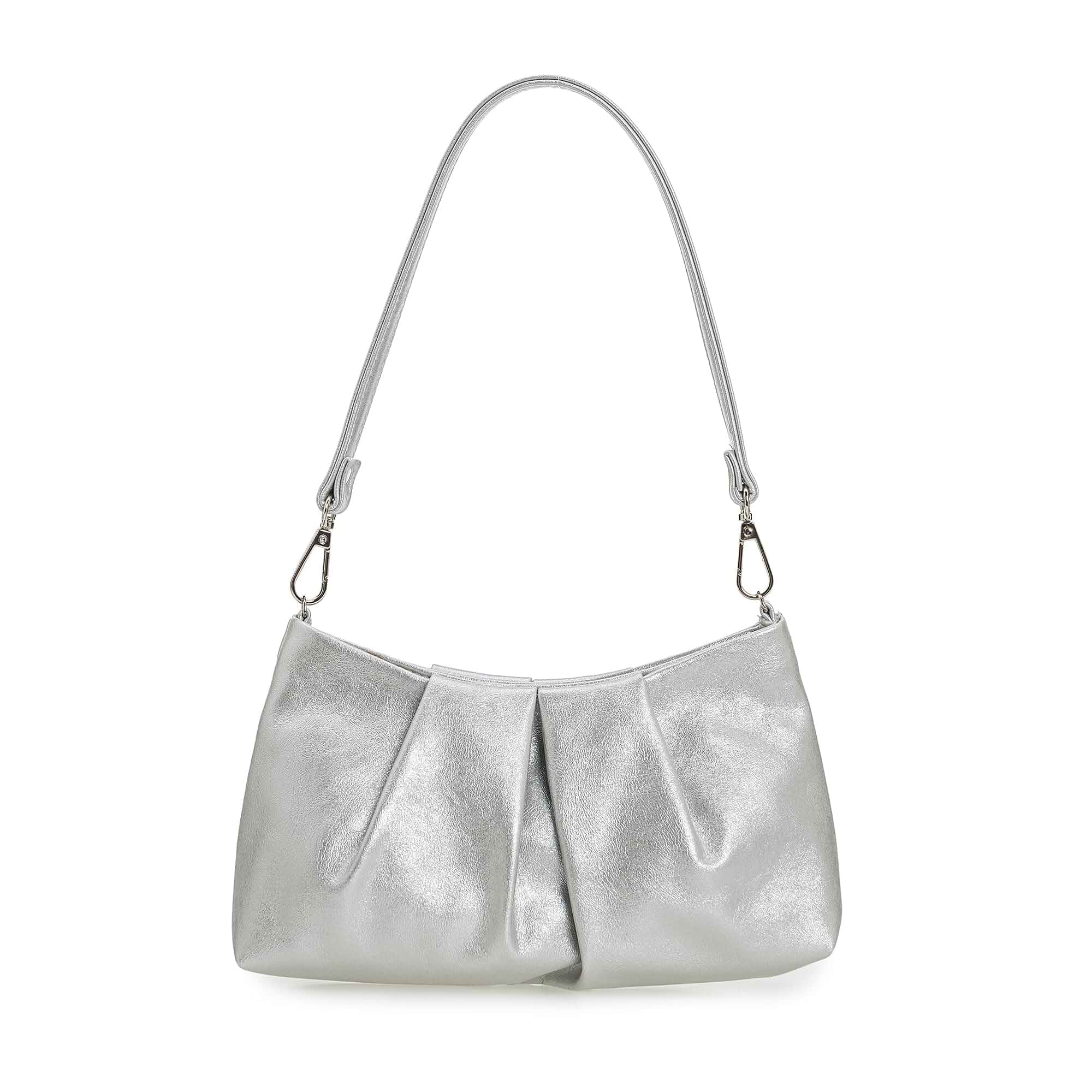 CHARMING TAILOR Women Clutch Bag Dressy Formal Handbag Pleated PU Clutch Purse for Cocktail Prom Wedding Party