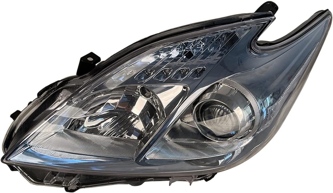 A Pair Car Headlight Compatible With T0yota Prius ZVW30 White Headlamp Lens 2009 2010 2011 2012 2013 2014 2015