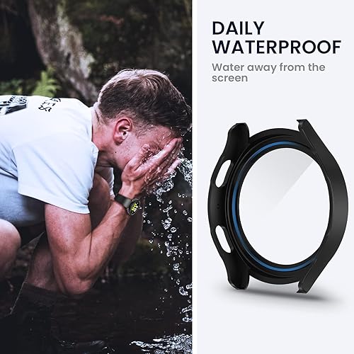 Miniatura 3 de Tensea - Funda protectora de pantalla impermeable para Samsung Galaxy Watch 5 2022 y 4 2021, accesorios de 1.732 in, 1.575 in, cubierta protectora