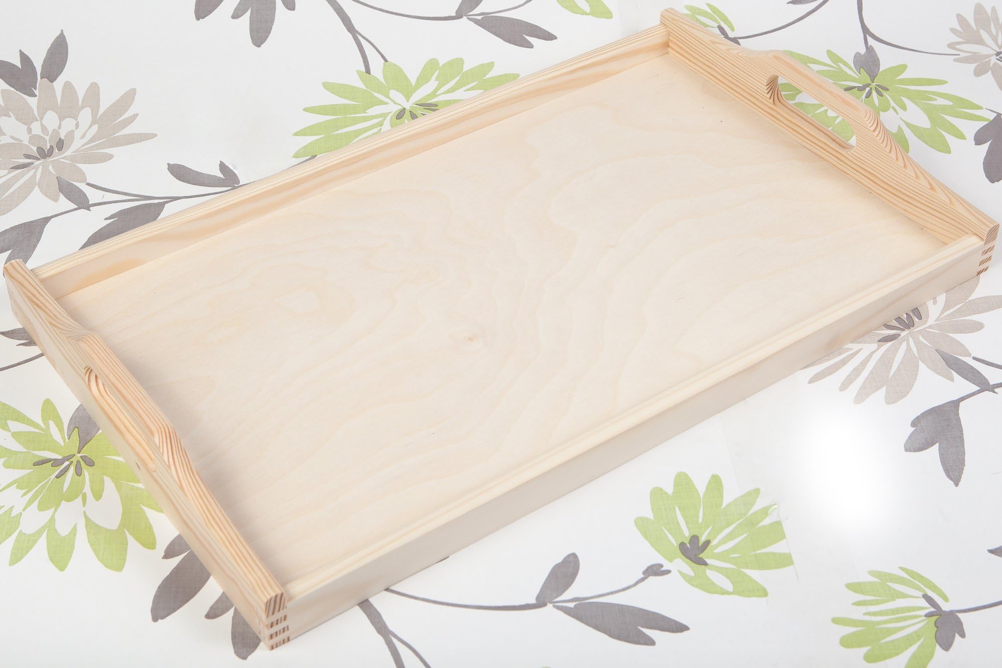Large UNPAINTED Wooden Serving Tray Tea Tray 6 x 30 x 50 cm/Art Craft DECOUPAGE/WOODENLAND