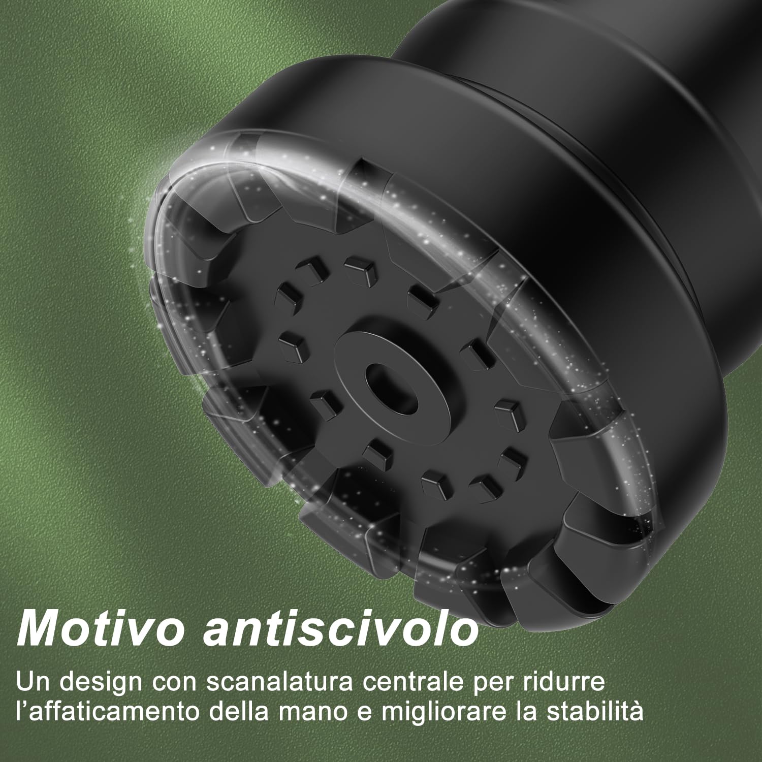 supregear 19 mm Punte, Tappi per Piedi Antiscivolo Neri Ad Assorbimento D'urto, Resistenti, in Gomma Sostitutiva con Inserto Metallico Rinforzato per Passeggio E Bastoni Da Passeggio, 6 pcs