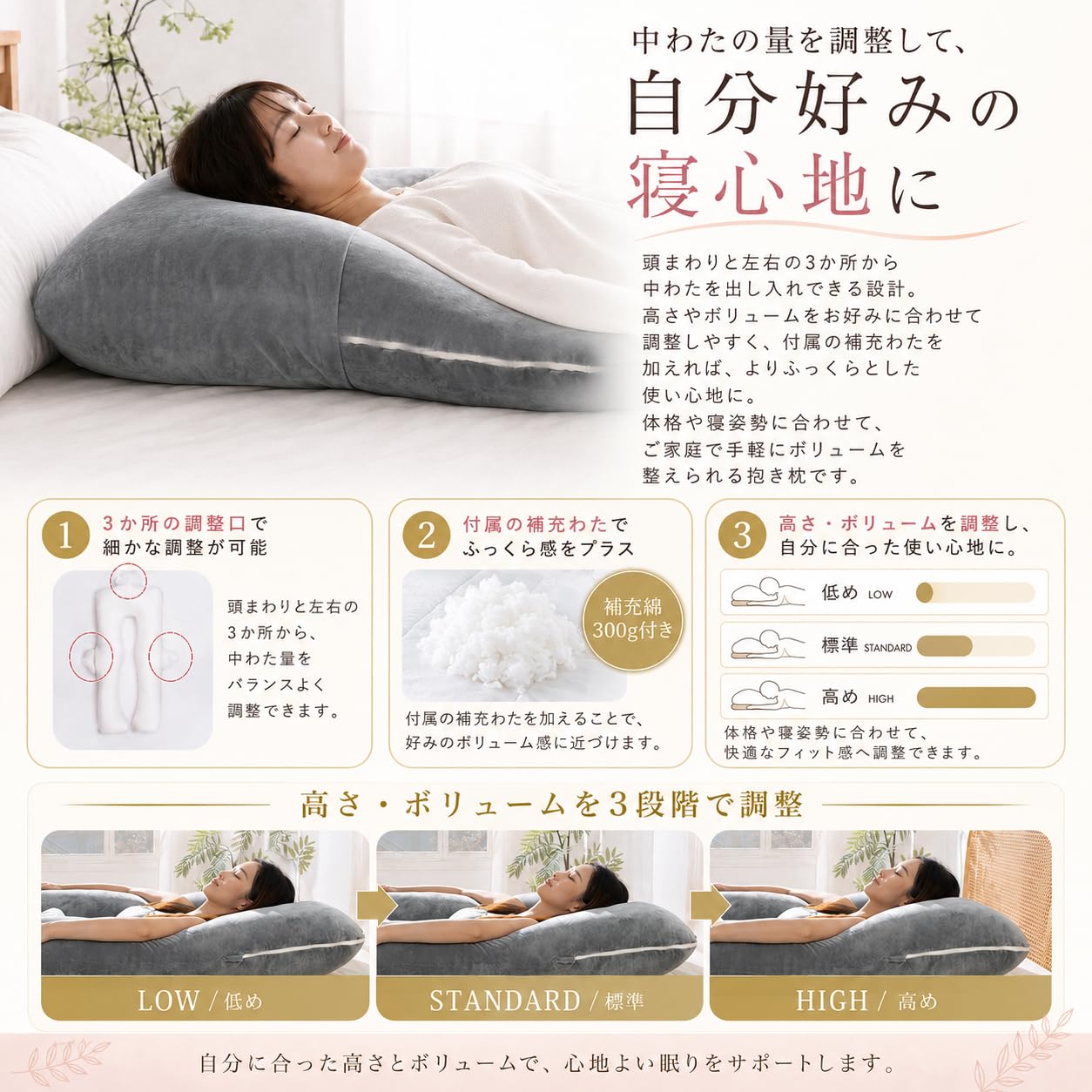【新品未使用】抱き枕 妊婦用U字型 背もたれ高級ベロア生地 U字型抱き枕 Amazon｜Queen Rose 抱き枕 妊婦用・男性用 U字型 だきまくら 背もたれ