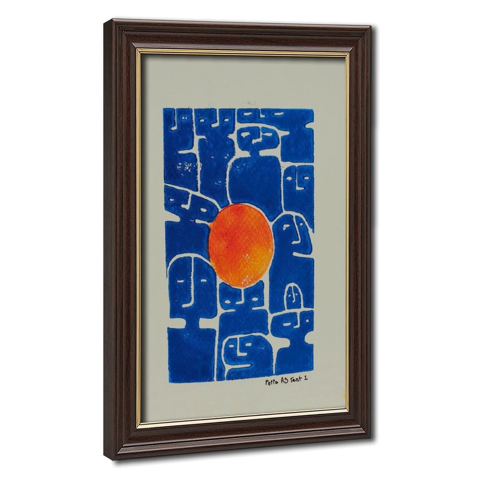 Bareronor Abstract Faces Canvas Poster Bedroom Decor Landscape Office Room Decor Gift 16" L X 24" W