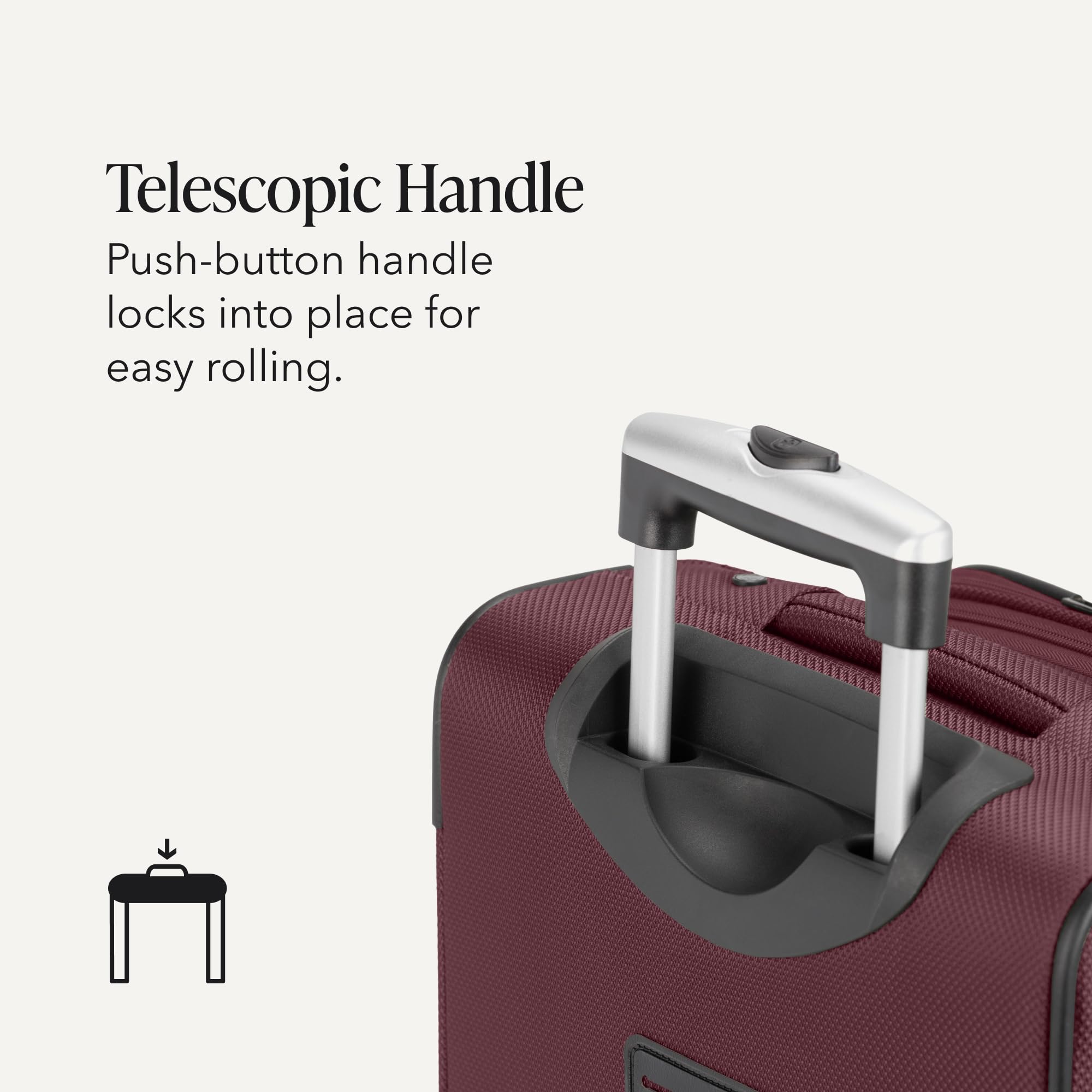 SWISSGEAR Sion Softside Expandable Spinner Luggage Durable Lightweight Travel Suitcase, Merlot, 2-Piece Set (Carry-On/Large) view 8