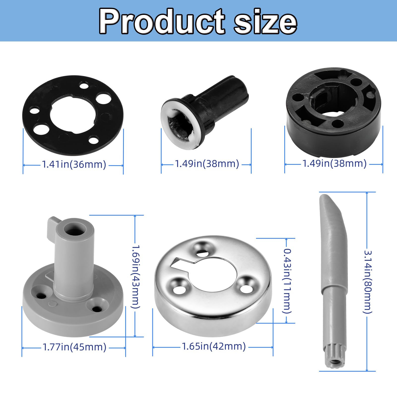 30694 BR-1 Kit de reparación de cartuchos, compatible con grifos Bradley/Cole/Kohler, para grifos de cocina y baño de una sola manija