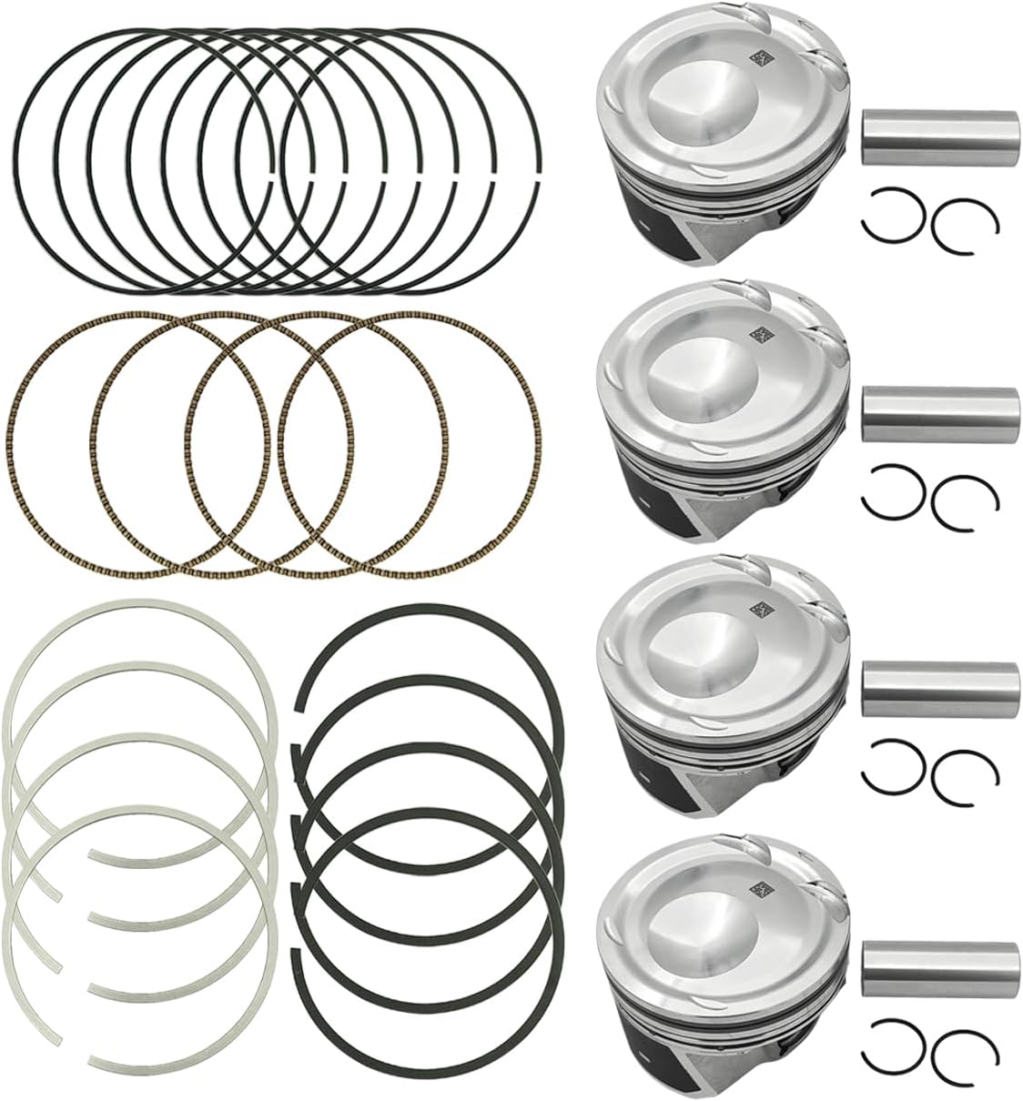 4PCS Piston Rings kit EJ7Z6108E For Ford Focus Mustang For Lincoln MKC 2.3L 2015-2019