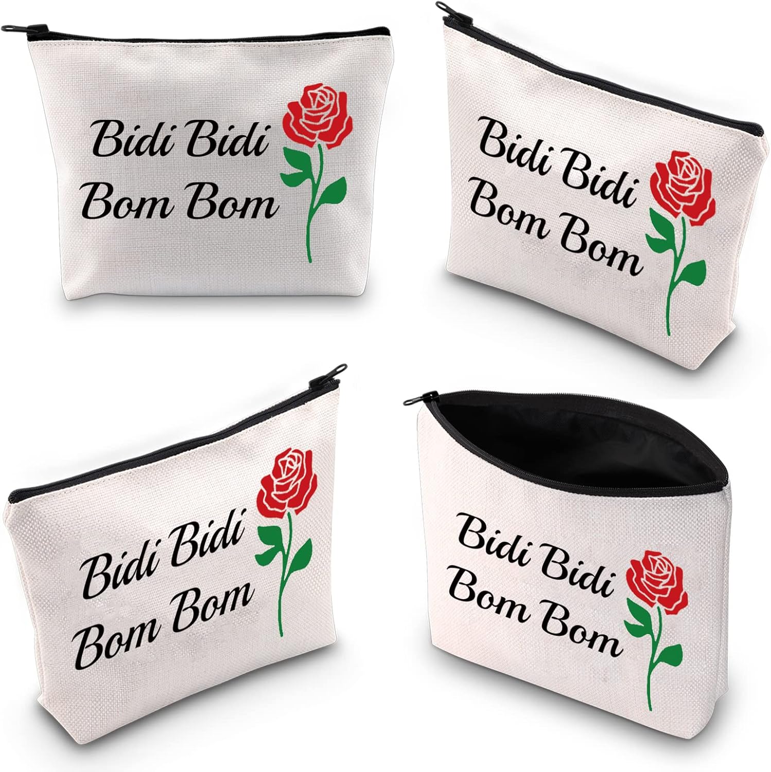 XYANFA Singer Selen Makeup Bag BidiBom Selen Latin Dance Lyric Gift Singer Fans Zipper Pouch (Bidi Bom) - Image 3