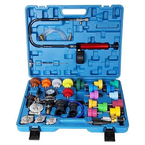 Radiator Pressure Tester Kit, Coolant Pressure Tester and Vacuum Refill