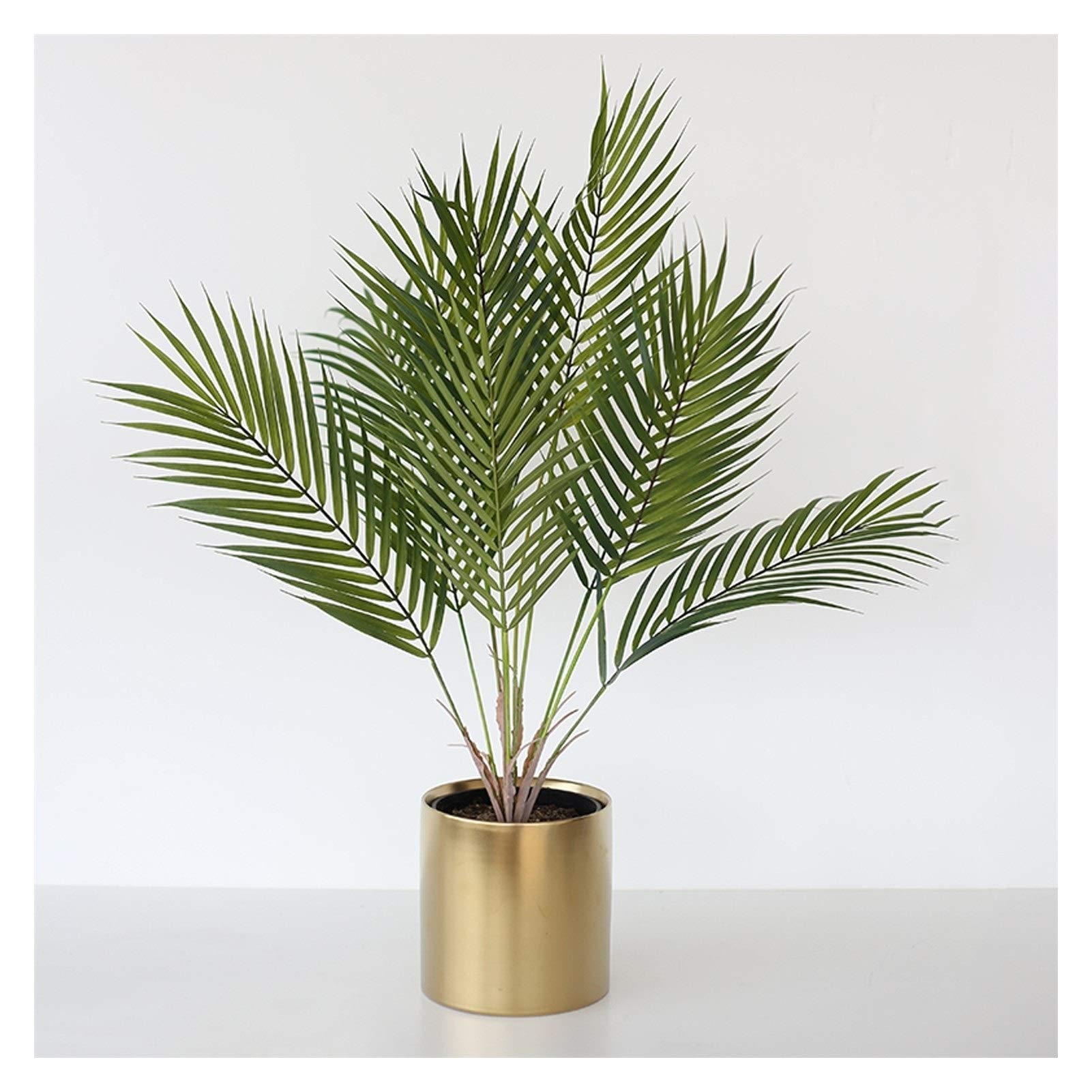 NGDFGR Artificial Potted Plant Decor Artificial Palm Silk Tree With Ceramic Pot Artificial Green Plant Pot Floor Ornaments Bonsai Decoration For Office, Living Room And Home Dec,C