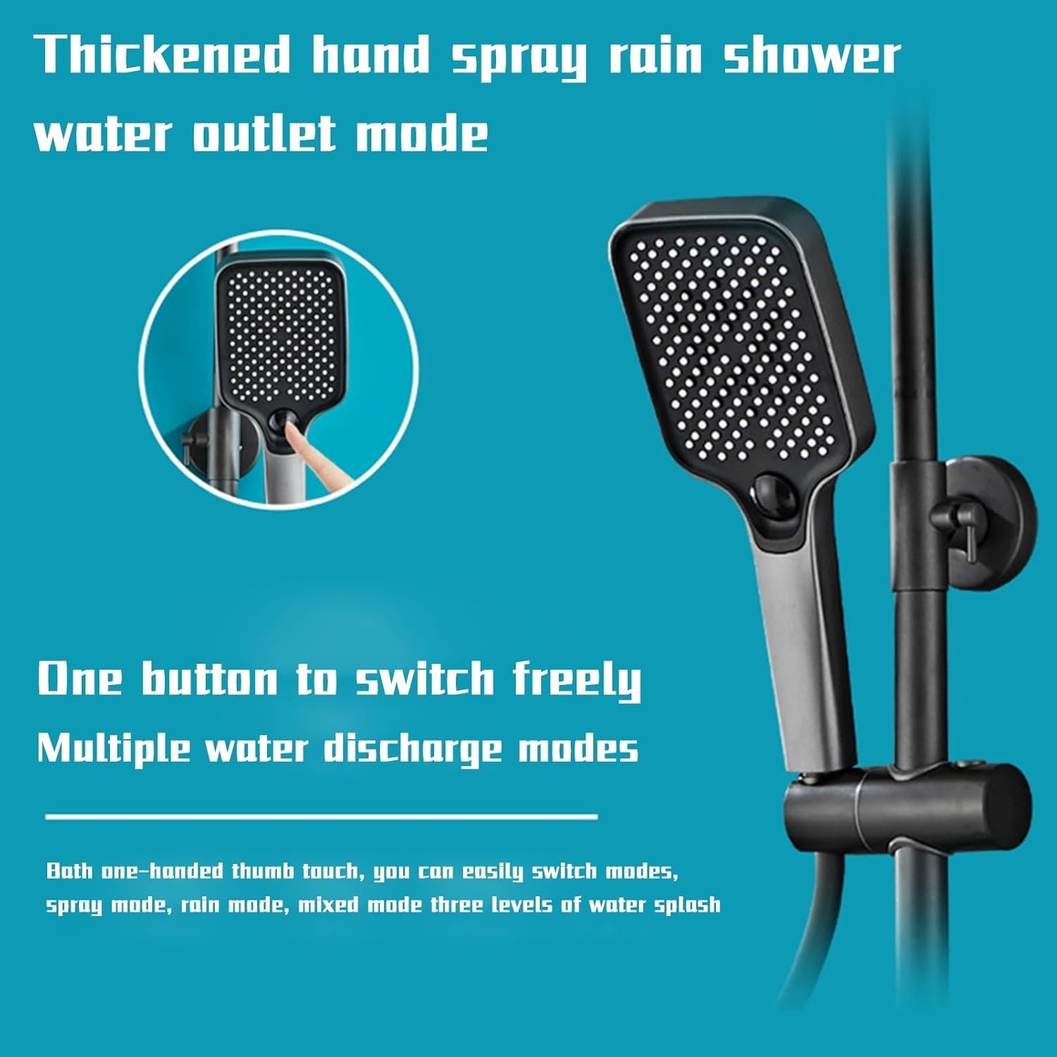 Shower Faucet Set Exposed Shower System Fixture Set Bathroom Shower Faucet Combo Unit Set Dual Function