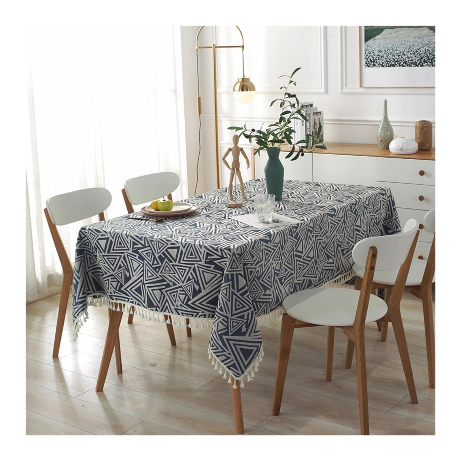 Nappe carrée 120x120 anti-taches finie la corvée de nettoyage compliquée