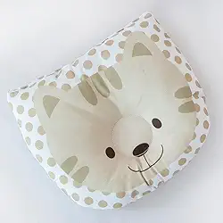 Travesseiro Almofada Anatômico de Bichinhos para Bebê Feminino e Masculino RN (Gato)