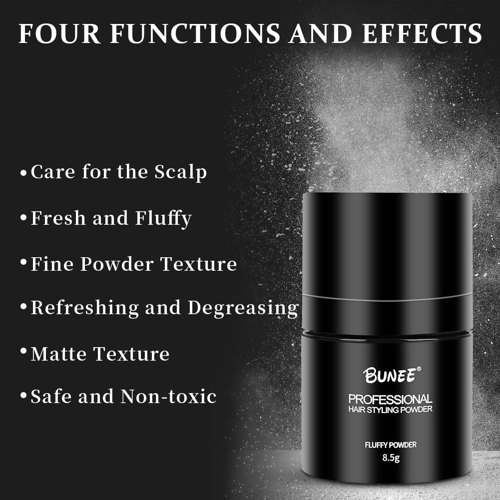 Instant Texturizing & Volumising Powder & Matte Finish for Hair - All Hair Types - 8.5g, 8.5g-With Powder Puff, 8.5 g (Pack of 1) - Image 3