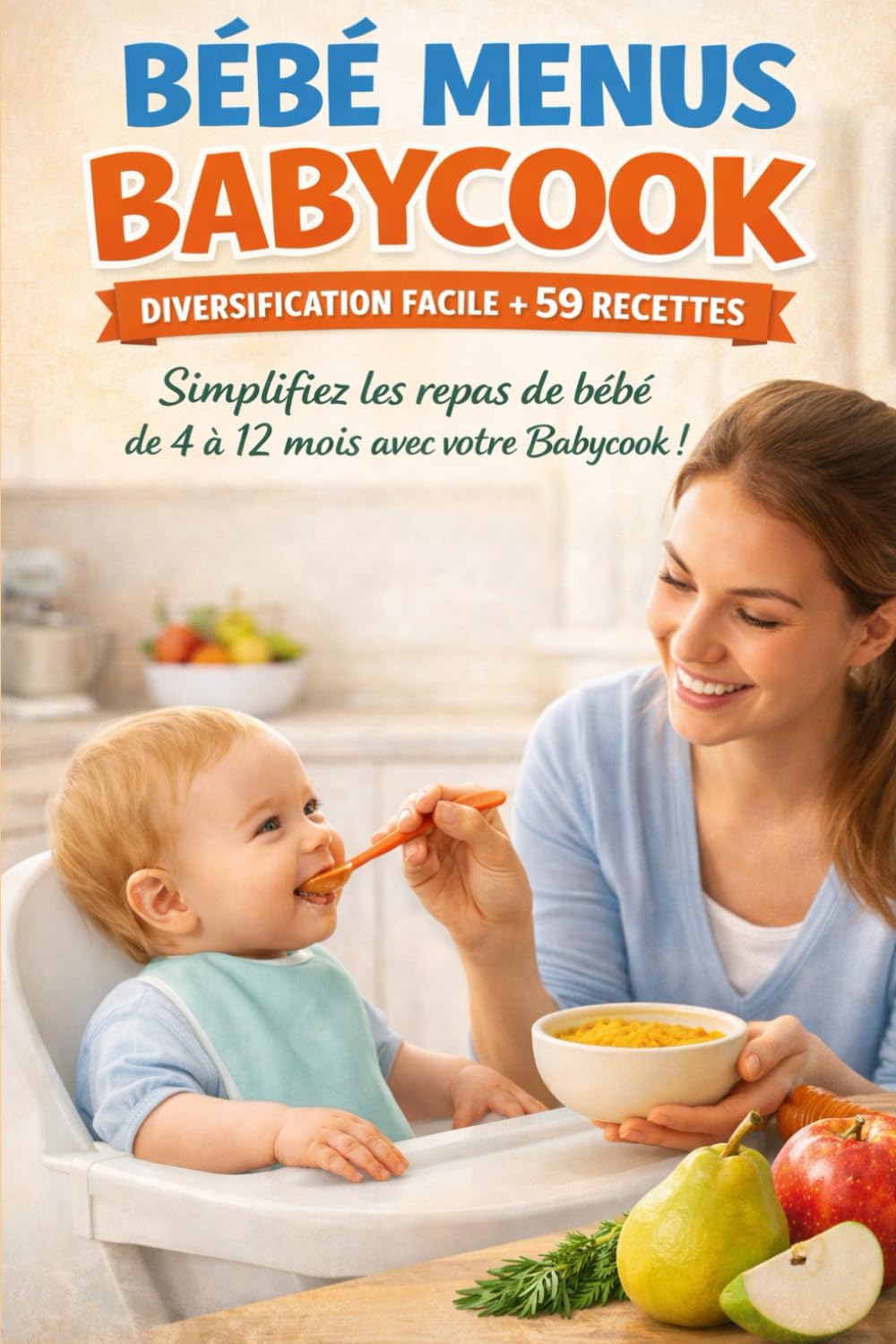 Bébé Menus Babycook Diversification facile de 4 à 12 mois – 59 recettes simples, textures adaptées, repas sans stress: Le guide pratique pour utiliser ... sereinement et gagner du temps au quotidien