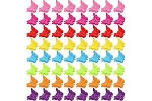 Assorted Color Butterfly Hair Clips