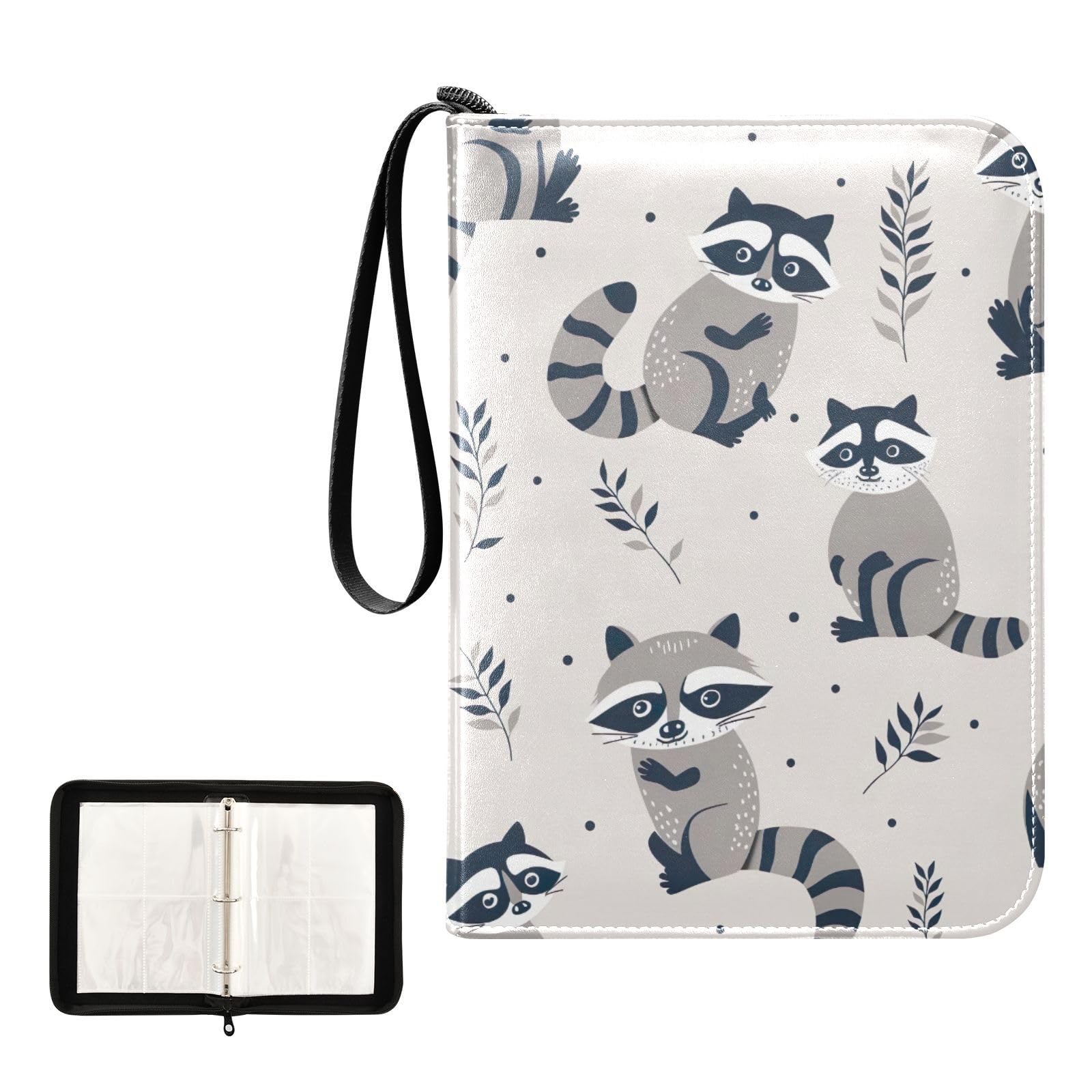 raccoon card sleeves Amazon.com: Coikll Raccoon Card Binder with 50 Removable Page Sleeves PU  Leather Collectible Trading Card Albums Book with Zipper for Games Card,Baseball  Cards : Toys & Games