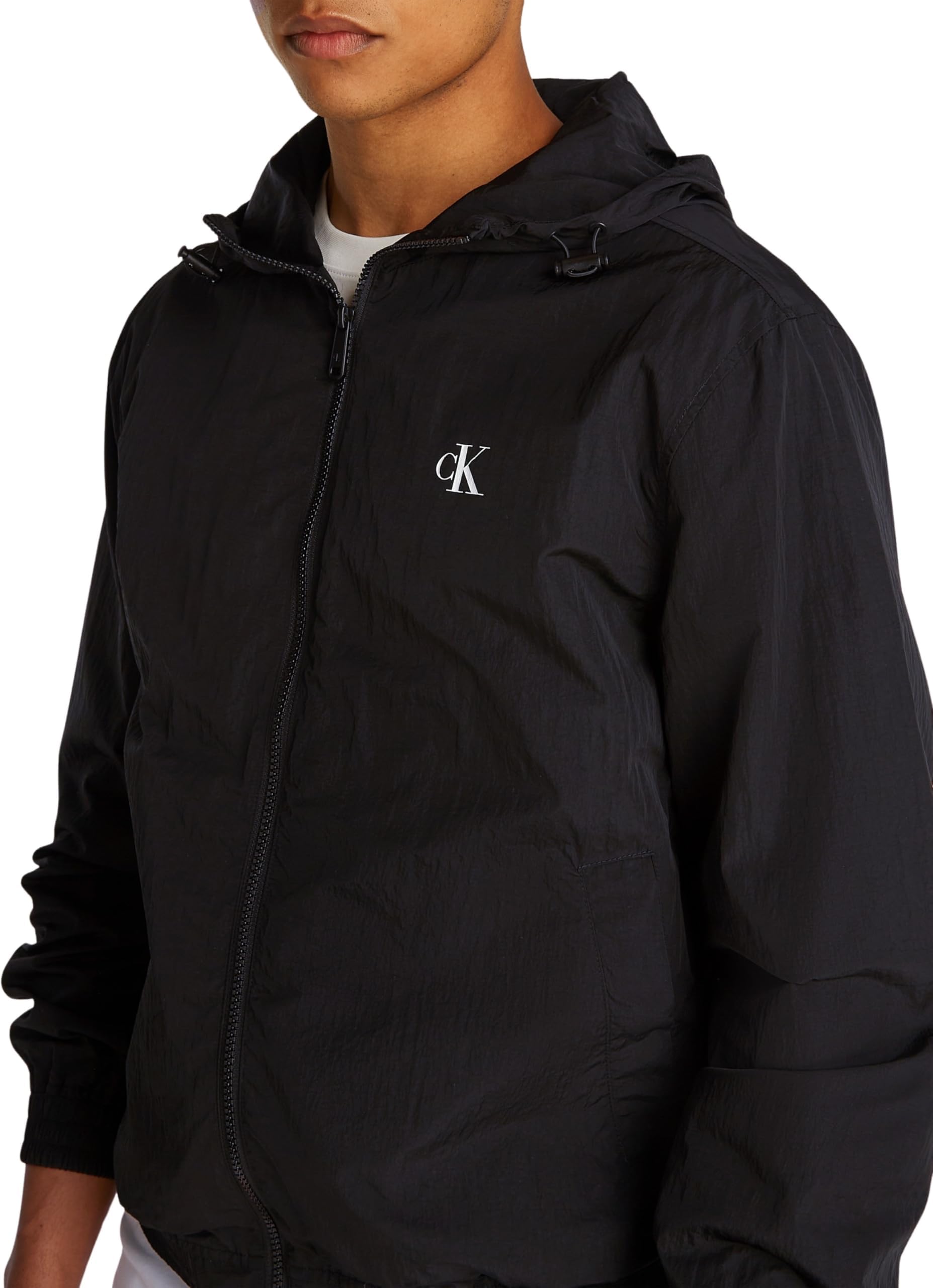 Calvin Klein Kurtka wiatrówka Mężczyźni Nylon Hooded Windbreaker J30j327254
