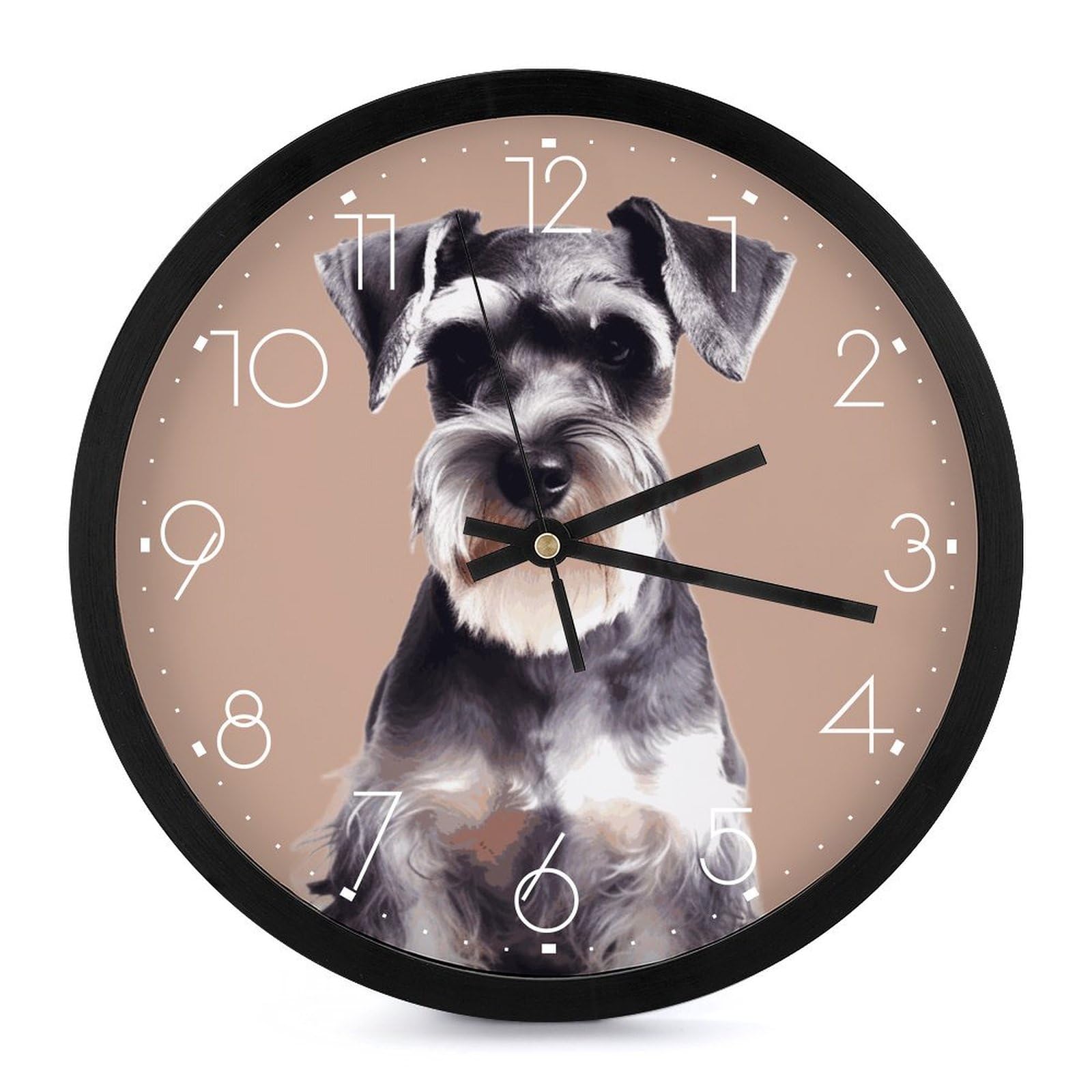 Grande horloge murale moderne schnauzer pour decorer le salon