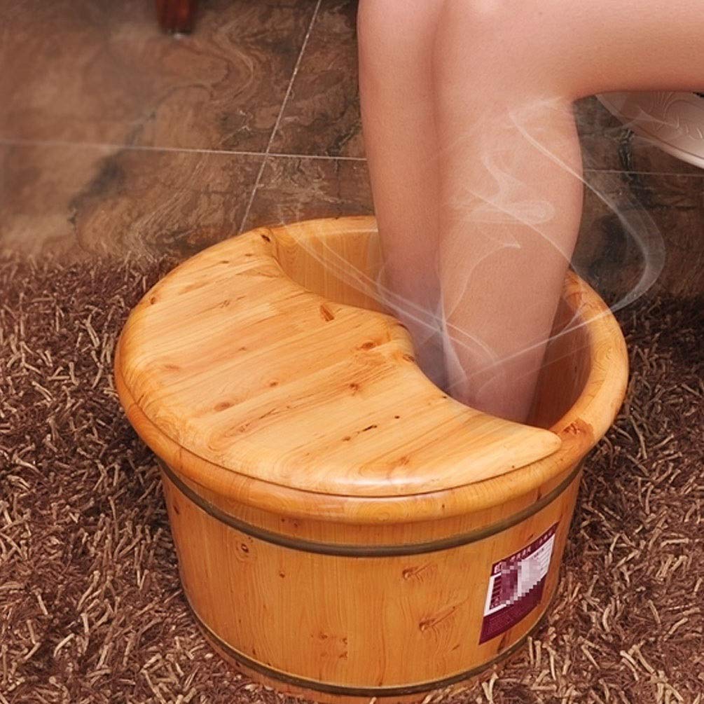 Kąpiel do kąpieli z hydromasażem, umywalka do pedicure, beczka do salonu domowego, dla dorosłych, wiadro drewniane z pokrywką