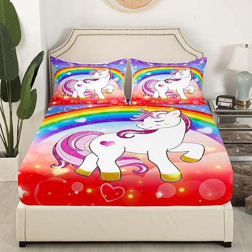 Miniatura 8 de Erosebridal Sábana bajera ajustable de fantasma, sábanas de Halloween para niños, lindas sábanas espeluznantes del mal del diablo, juego de cama