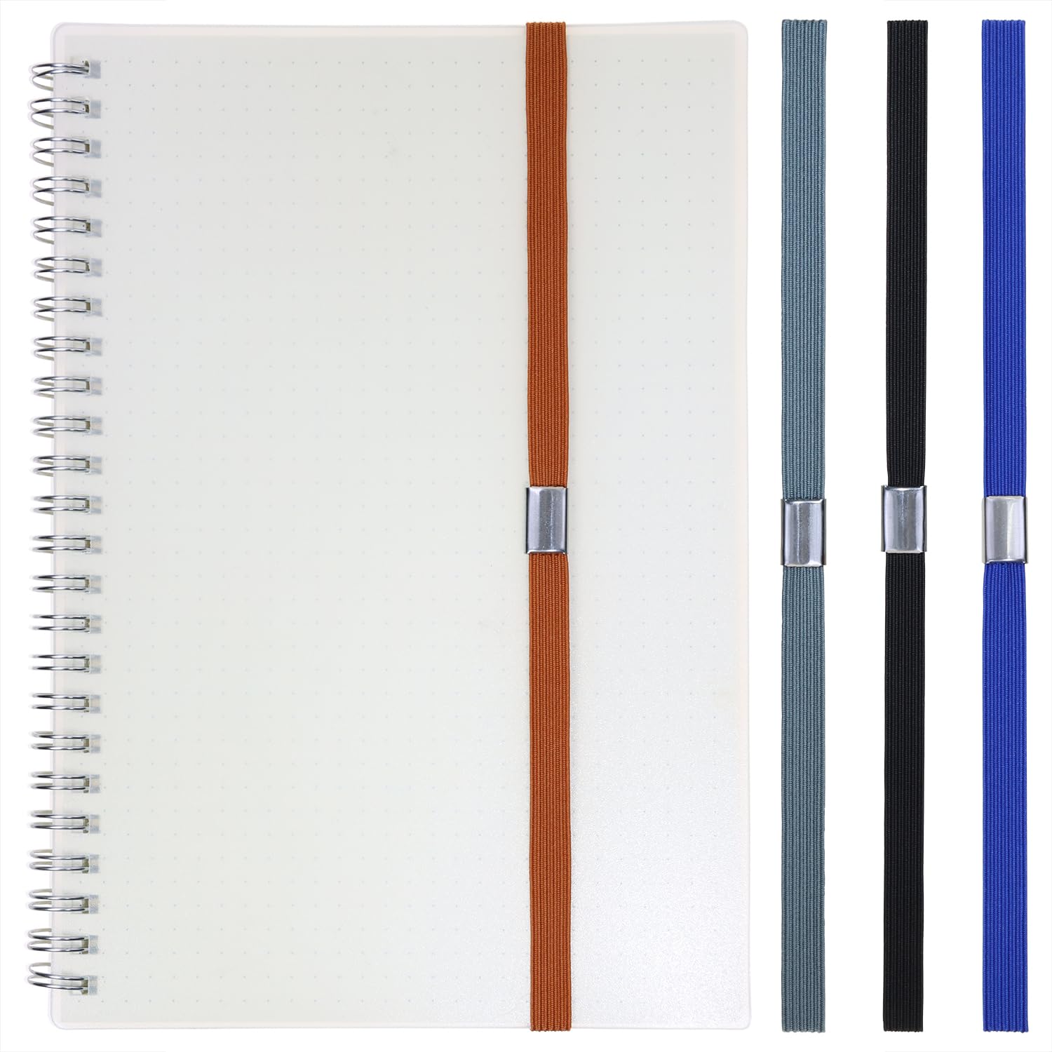 Mini Skater Elastic Planner Bands Book Page Markers for Hardcover Journal Notebook Book Lovers- Stretchy Closure Reading Straps to Holds Planner Closed, Fit Notebooks from 8" to 11” in Height, Pack of