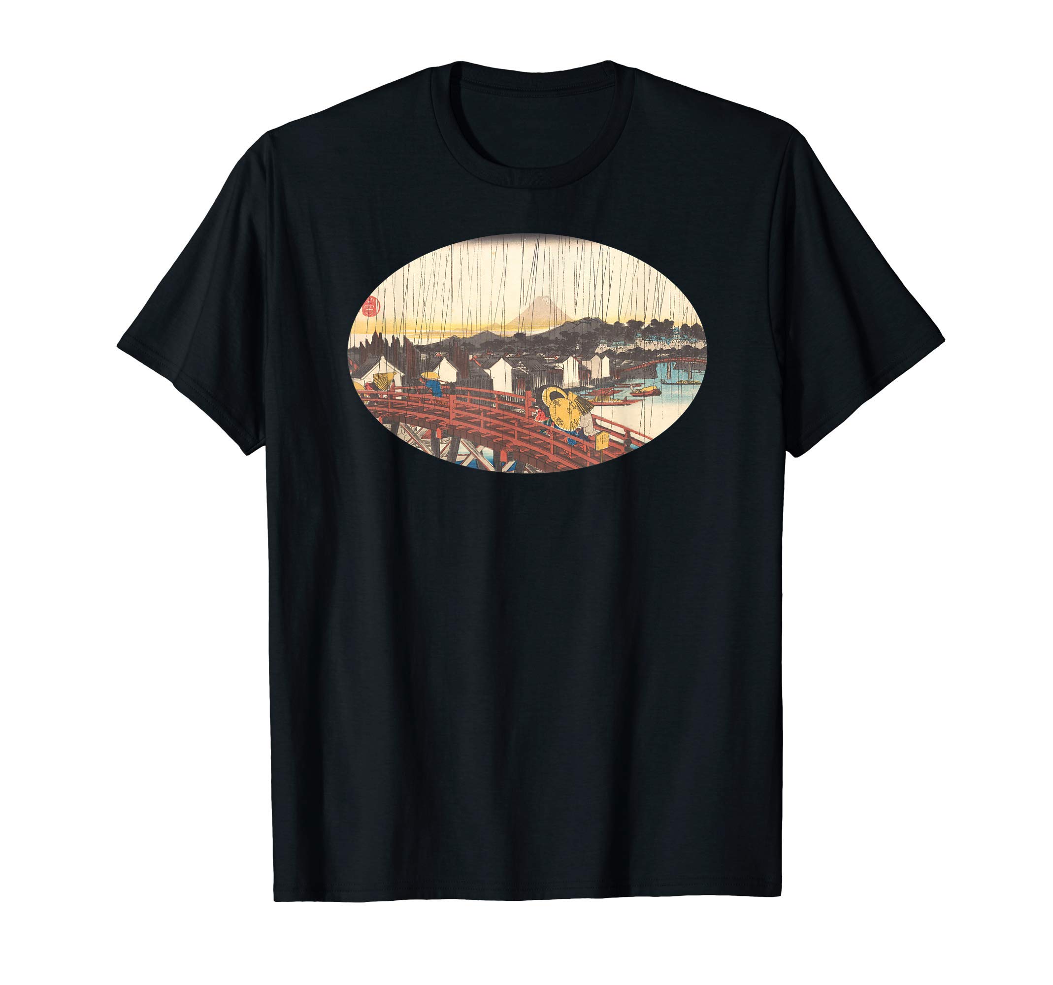 Famous Vintage Japanese Art: Sunshower at Nihonbashi Stylish T-Shirt