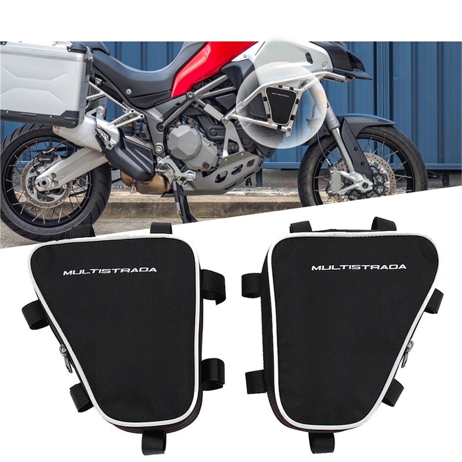Borsa Impermeabile Per Il Posizionamento Degli Attrezzi Di Riparazione E Protezione Del Telaio Della Moto Per Ducati Multistrada 1200 Multistrada1200