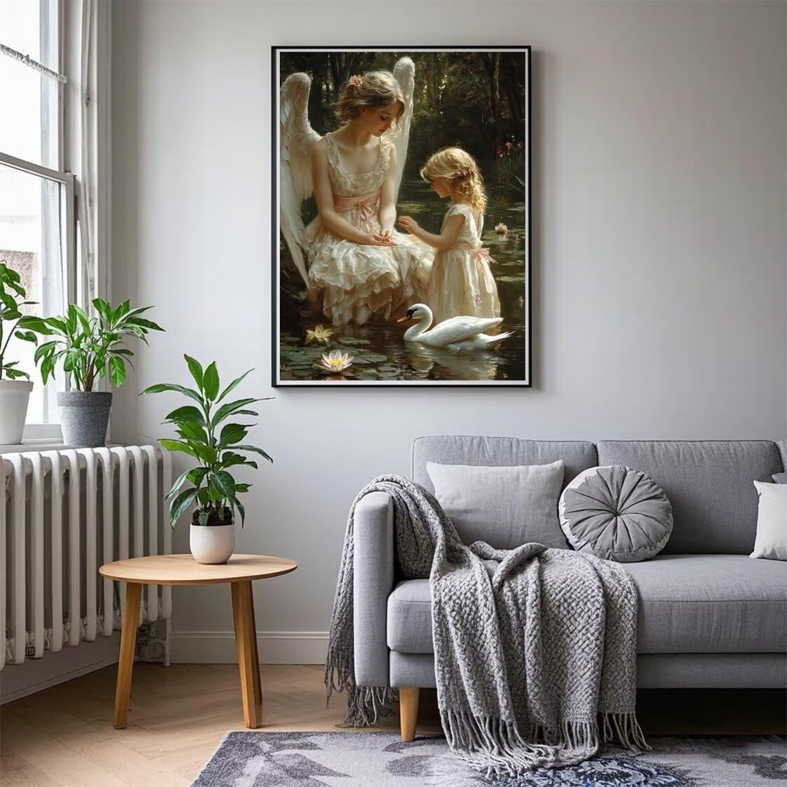 Diamond Painting XXL Mädchen für Bastelset Kinder ab 6 Jahre, Diamond Painting Engel, 5D DIY Diamant Malerei Bilder Stickerei Set, Dimond Kristall Handwerk Geschenke für Zuhause Deko 70x90cm S-199