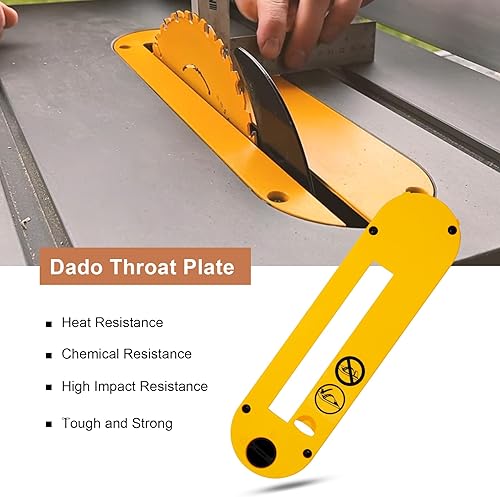 Miniatura 5 de DWE7402DI Dado Garganta apta para sierra de mesa portátil DeWalt de 10 pulgadas DWE7490 DWE7491 DWE7491RS DWE7492