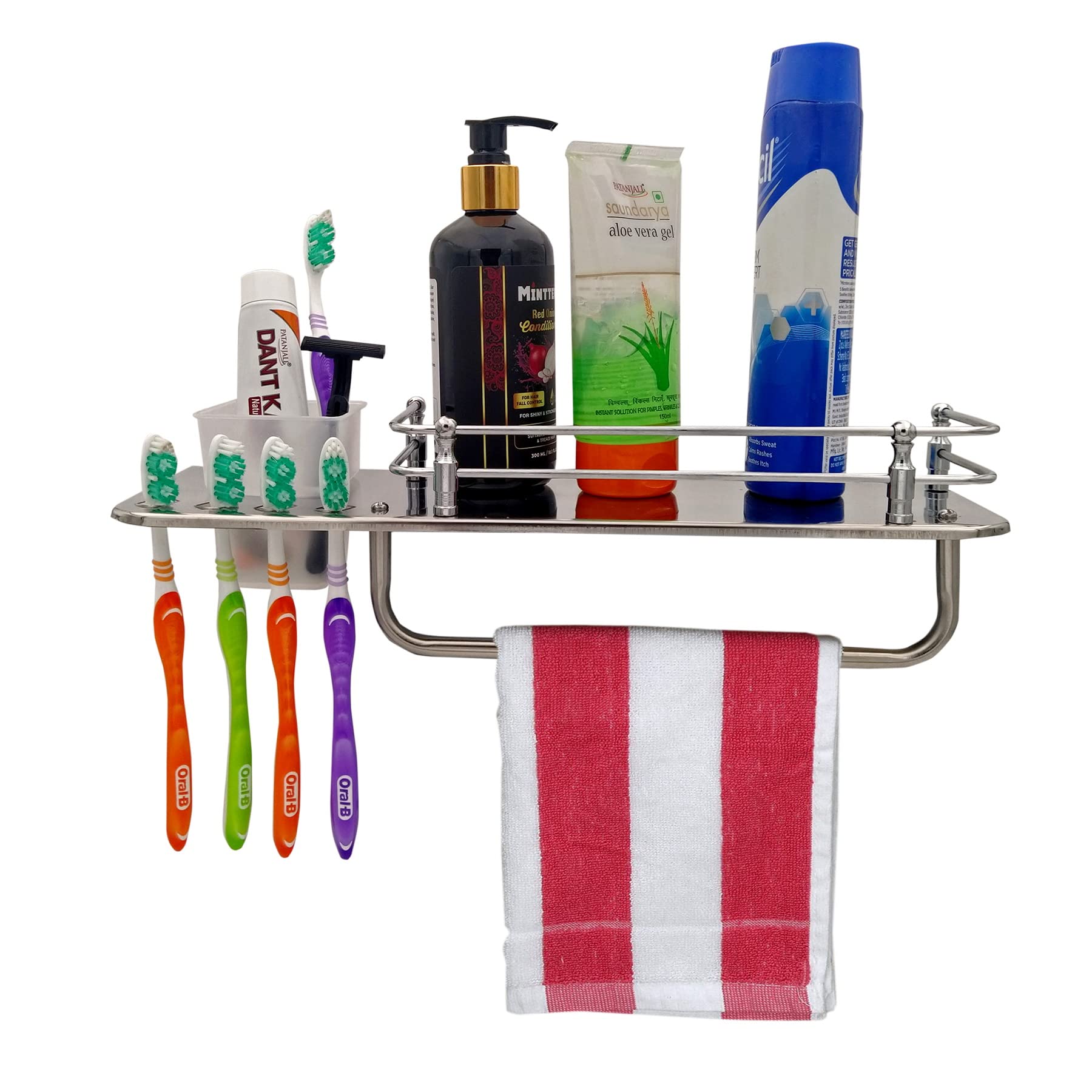 See full amazon price history chart for BAHULYA Stainless Steel 3 in 1 Multi Purpose Bathroom Shelf Rack Tumbler Holder with Towel Holder Rod Hanger Kitchen Shelf Multi Holder Bathroom Accessories Wall Shelf (15 Inches) BAHULYA Stainless Steel 3 in 1 Multi Purpose Bathroom Shelf Rack Tumbler Holder with Towel Holder Rod Hanger Kitchen Shelf Multi Holder Bathroom Accessories Wall Shelf (15 Inches) (B09N2B4WB9) Amazon Price History, Amazon Price Tracker