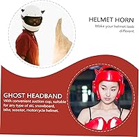 Vista 9 de DECHOUS 6 piezas de decoración de cuerno de casco, cuernos de diablo para la diadema de cuernos de auto, casco de bicicleta retro, accesorios