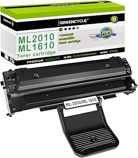 GREENCYCLE 1 Pack ML2010 ML-2010 Black Toner Cartridge Compatible for Samsung ML-1610R ML-1615 Laser Printer