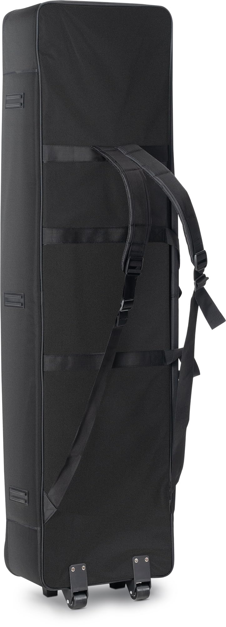 McGrey KBT-3223-88 Chariot de transport à roulettes pour clavier et piano avec 88 touches, léger, confortable et robuste, rembourrage intérieur épais, sac à dos rembourré, imperméable, noir