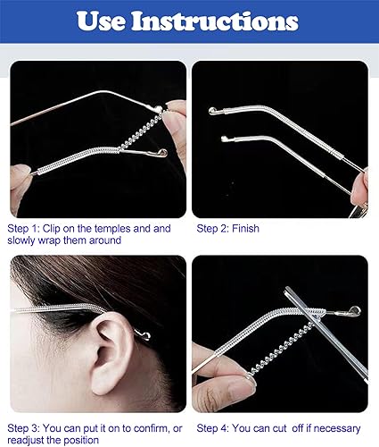 Miniatura 4 de Omnful Cojín para los oídos, almohadillas antideslizantes para los oídos, antideslizantes, cómodas, puntas de las sienes, retenedor de la manga,