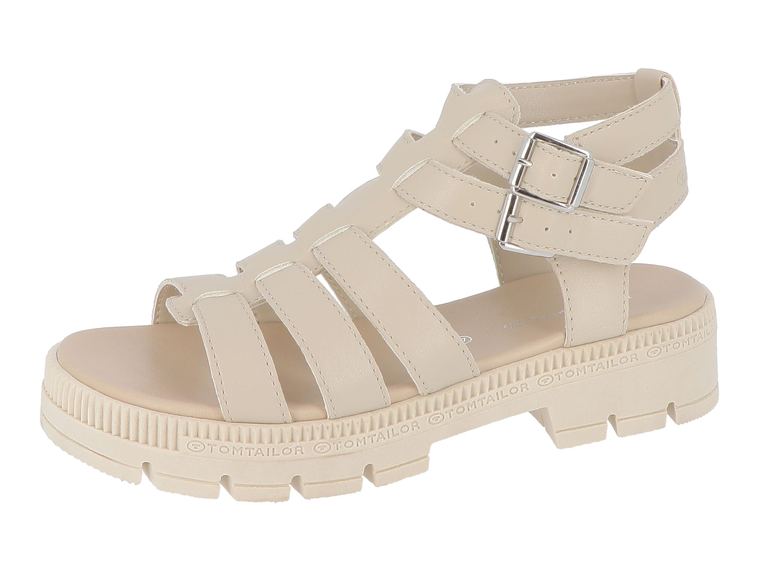 Tom Tailor Women's 5399608 Fishing Sandals, Beige, 41 EU, beige, 8.5 UK
