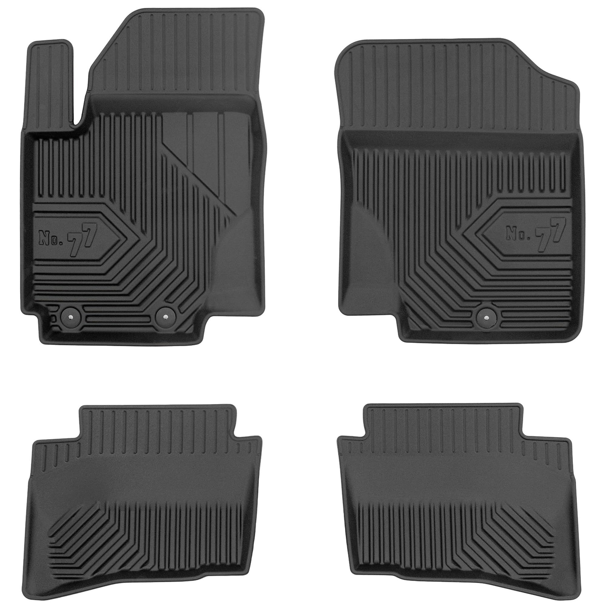 MOTOS Tappetini in gomma per auto adatto per Hyundai i20 I 2008-2015 Migliorate il vostro comfort di viaggio con il tappetino antiscivolo per auto No.77