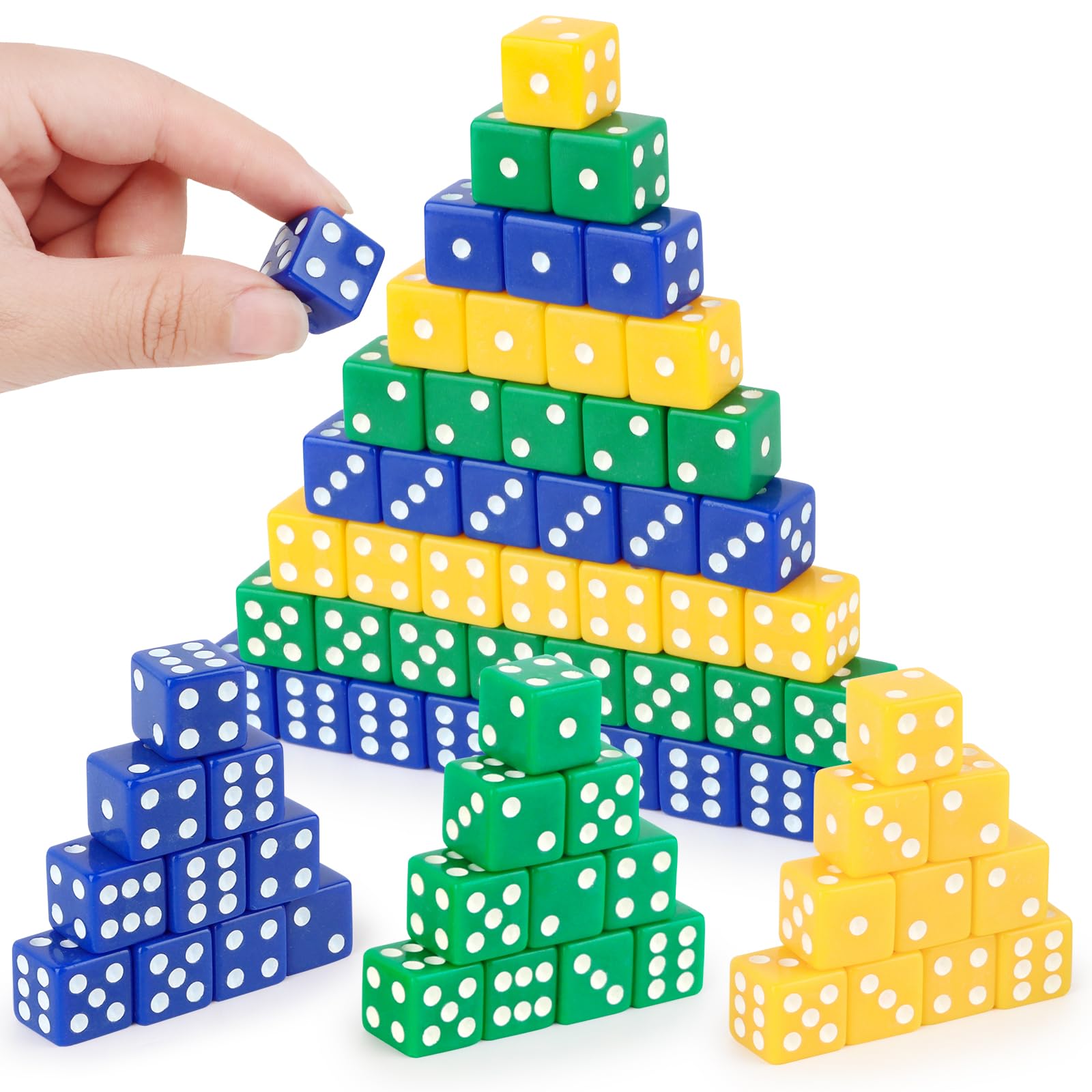 Color Dice Rigger Snapklik.com : Hooqict 100 Pieces Co Dice Set 16mm Standard Game Dice ...