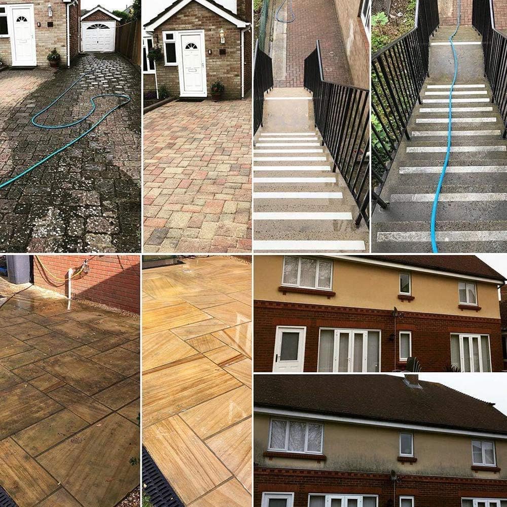 Pressure Washer Tips Turbo Nozzle Pressure Washer 3000 PSI Max Rotating Pressure Washer Nozzle with 2PCS 1/4'' Quick Connect for Cleaning Brick, Concrete, and Vinyl Surfaces