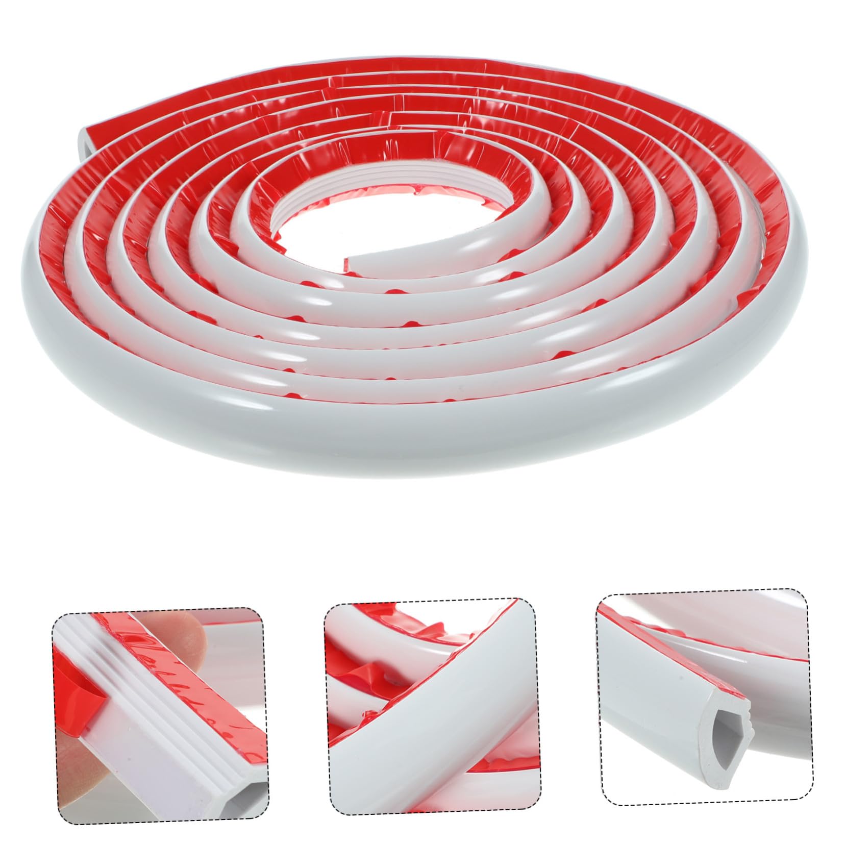 Moldura Blanco Flexible Esquina de Autoadhesiva de Pared de Pvc Color