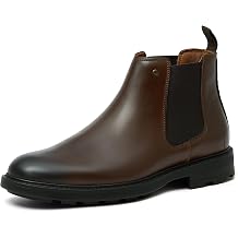 Holy dove Men's Chelsea Top-Grain Leather Dress Boots