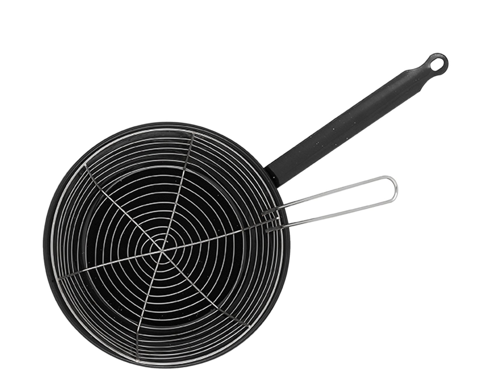 Imex der Fuchs 63142 Fritteuse Bratpfanne mit Frittierkorb, 26 cm