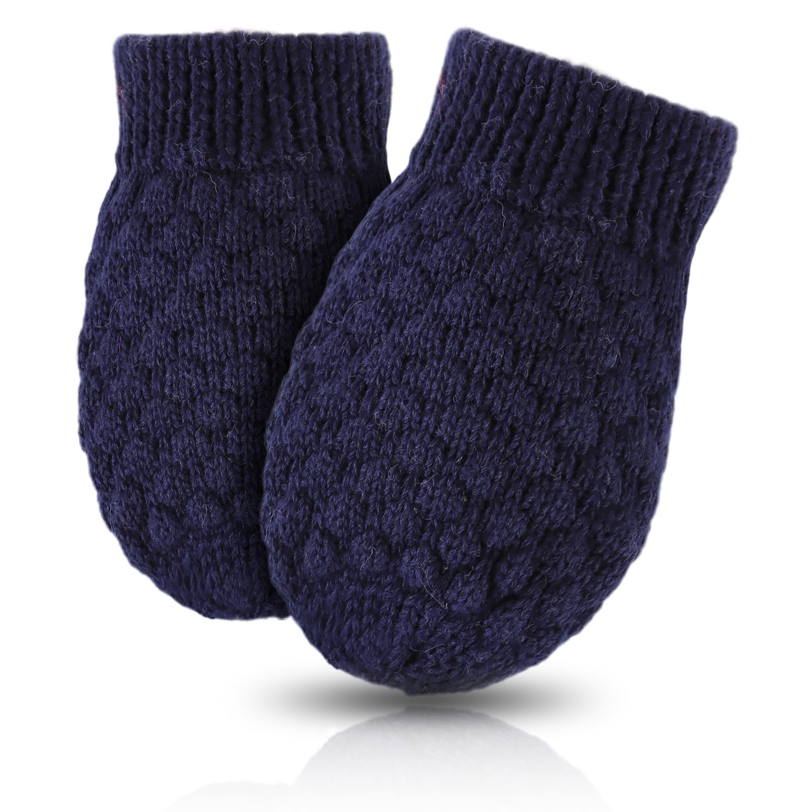 Baby Knit Mittens Toddler Boys Girls Gloves Winter Infant Newborn No Scratch Mitten 0-3 Years