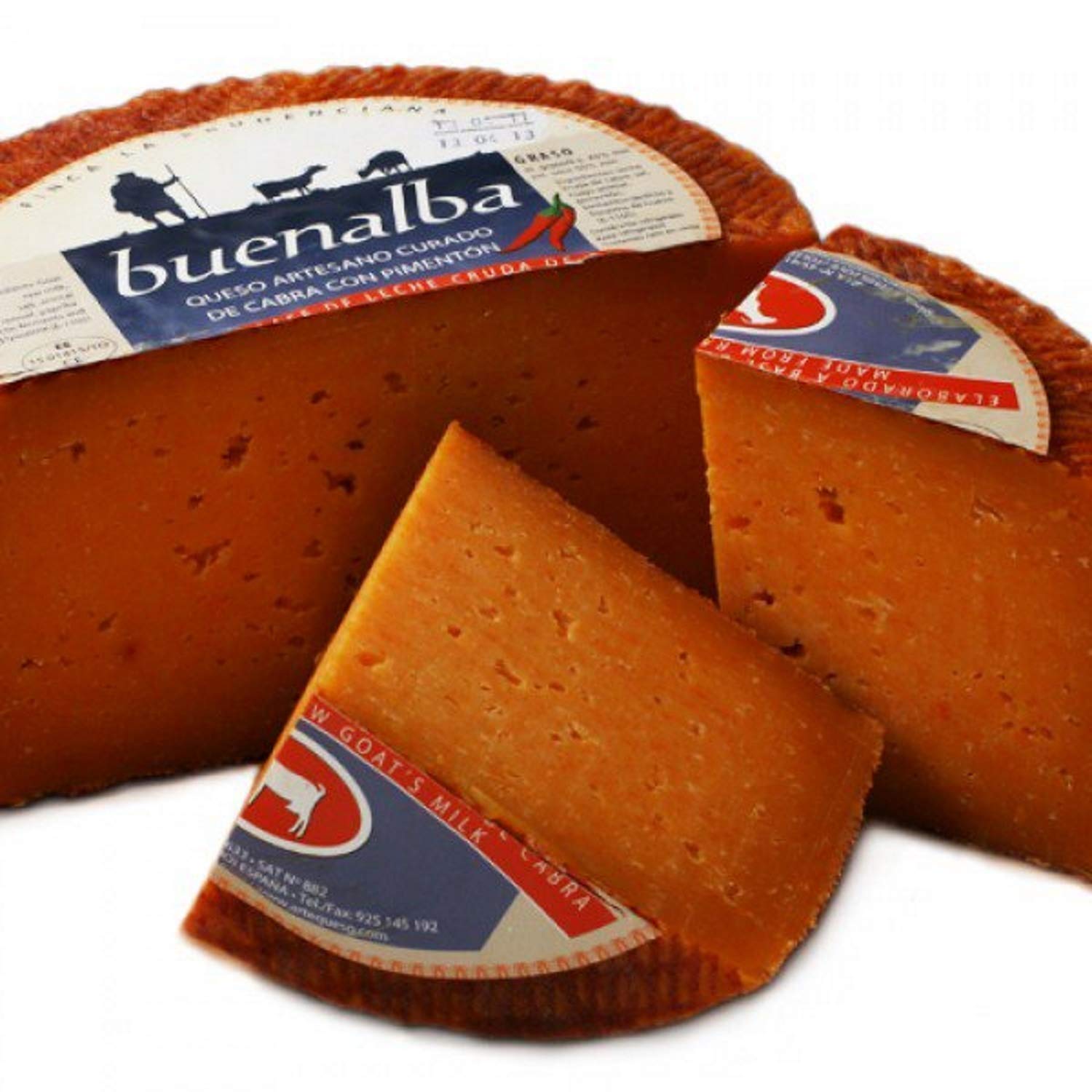 Gereifter Ziegenkäse mit Paprika von Buenalba ca. 3,2 kg - Artequeso