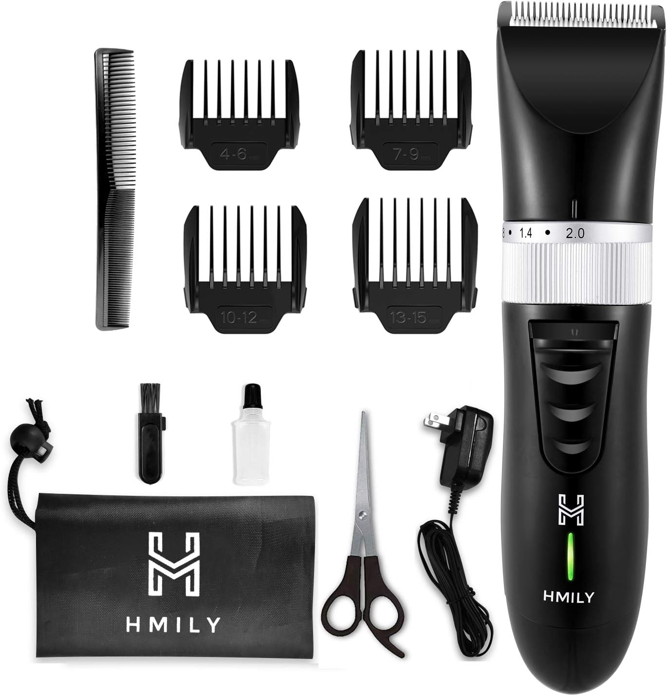 Hair Clippers for Men, Hmily Professional Cordless Hair Clippers Hair Trimmer for Man Rechargeble Haircut Kit with Ceramic Blade,Quick Charge Mens Hair Clippers for Family Use