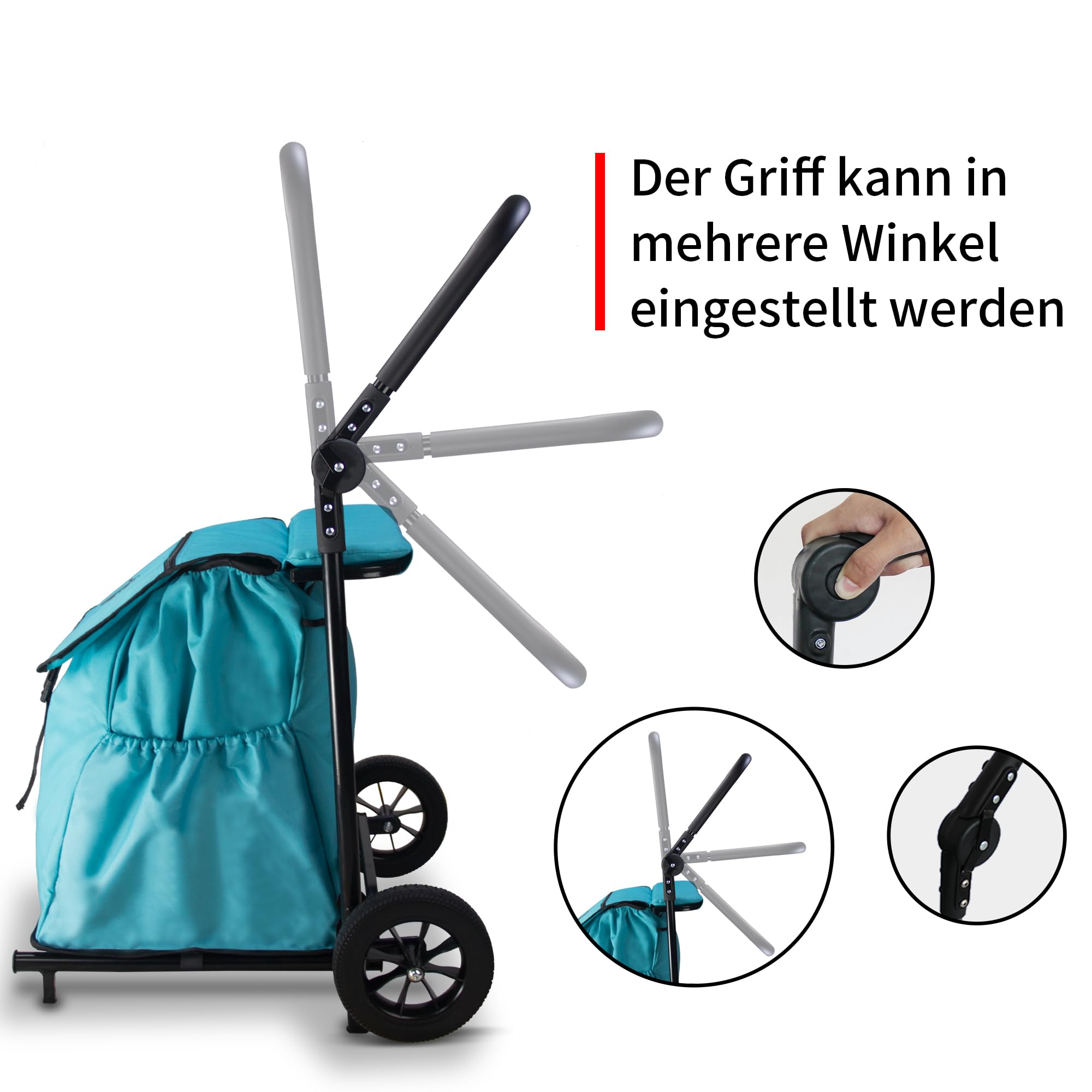 TOPWELL winkeltrolley, inklapbaar tot 50kg boodschappenwagen 120L boodschappentas boodschappentrolley handwagen voor winkelen of transport van goederen, kan als zitplaats worden gebruikt. (Beige TOPWELL winkeltrolley, inklapbaar tot 50kg boodschappenwagen 120L boodschappentas boodschappentrolley handwagen voor winkelen of transport van goederen, kan als zitplaats worden gebruikt. (Beige