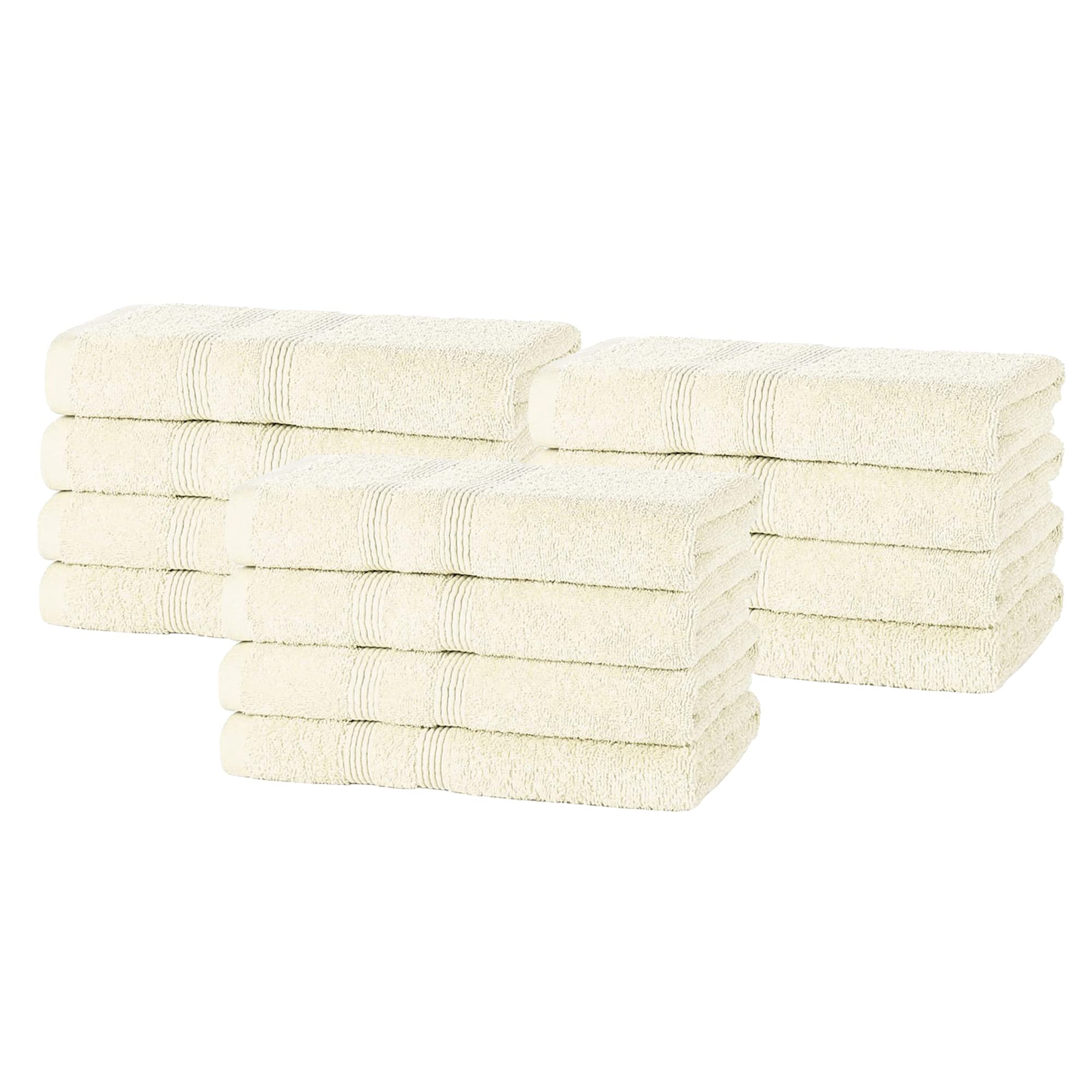 DARWEN STAR Hand Towels Set 100% Egyptian Cotton Towels, Quick Dry Towel,Multipurpose Towel Set 50 x 80 cm (Offwhite, 6)