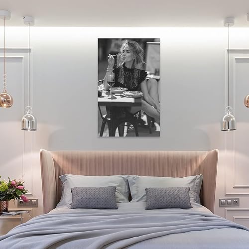 Miniatura 8 de Póster de mujer italiana comiendo pasta, 1950, foto vintage en blanco y negro, impresión de pasta, póster de pasta, pósteres e impresiones