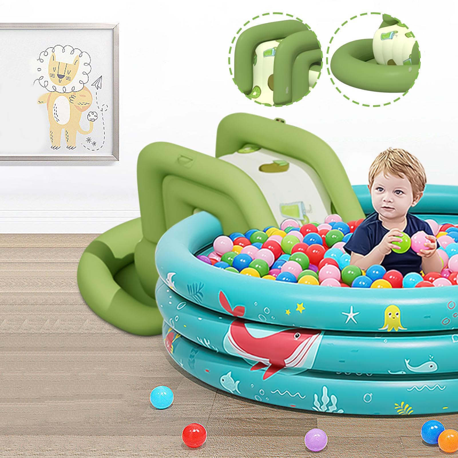 Pool-Wasserrutsche Verdicktes Aufblasbares Kinderspielzeug | Kinder Poolrutschen Für Urlaub, Camping, , Spielplatz, Poolbereich, Terrasse, Hof, Park, See, , Garten, Outdoor, Zuhause