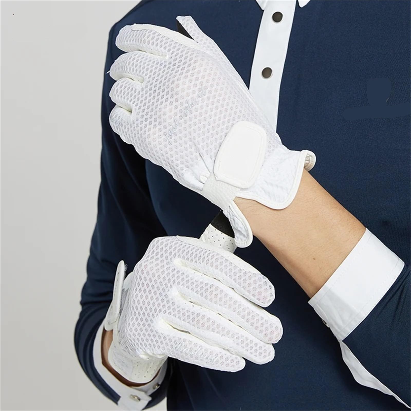 Generico Guanti da equitazione Baslong per uomo donna, palmo traspirante antiscivolo in silicone, ideali per lo sport(Black,L)